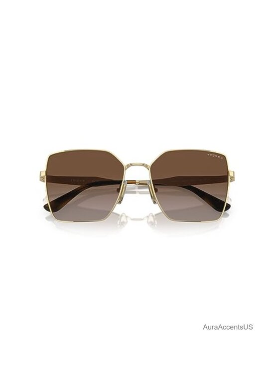 Square Full Rim Metal Sunglasses with Gradient Polar Lenses main image 4